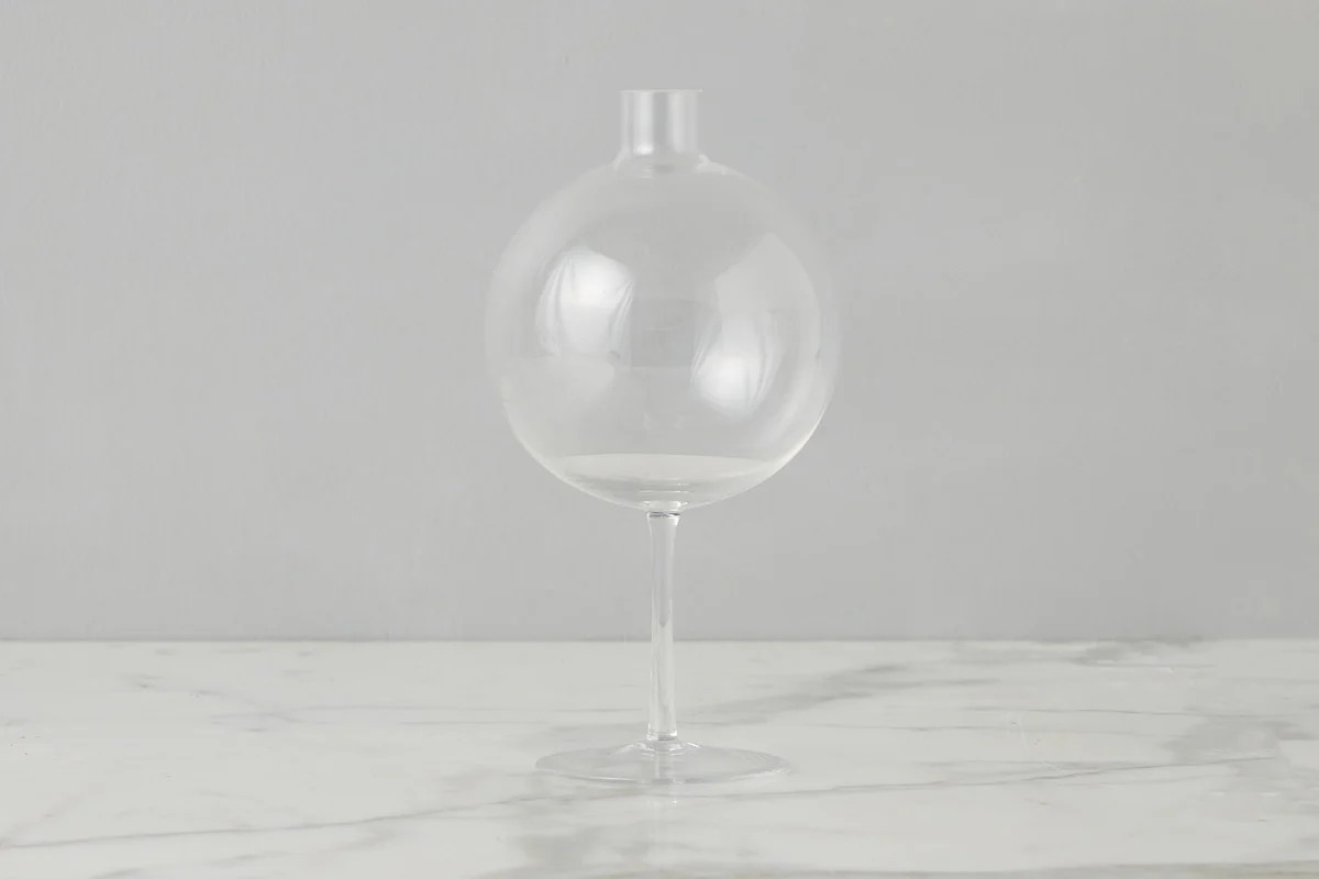 Clear Wine Glass Vase, LargeDefault Title | etúHOME