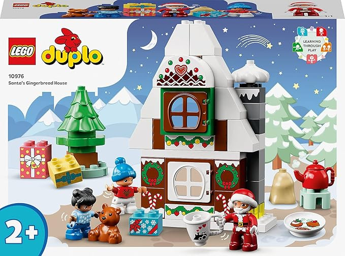 LEGO® DUPLO® Santa's Gingerbread House 10976 Building Toy; Christmas Playset for Preschoolers a... | Amazon (US)