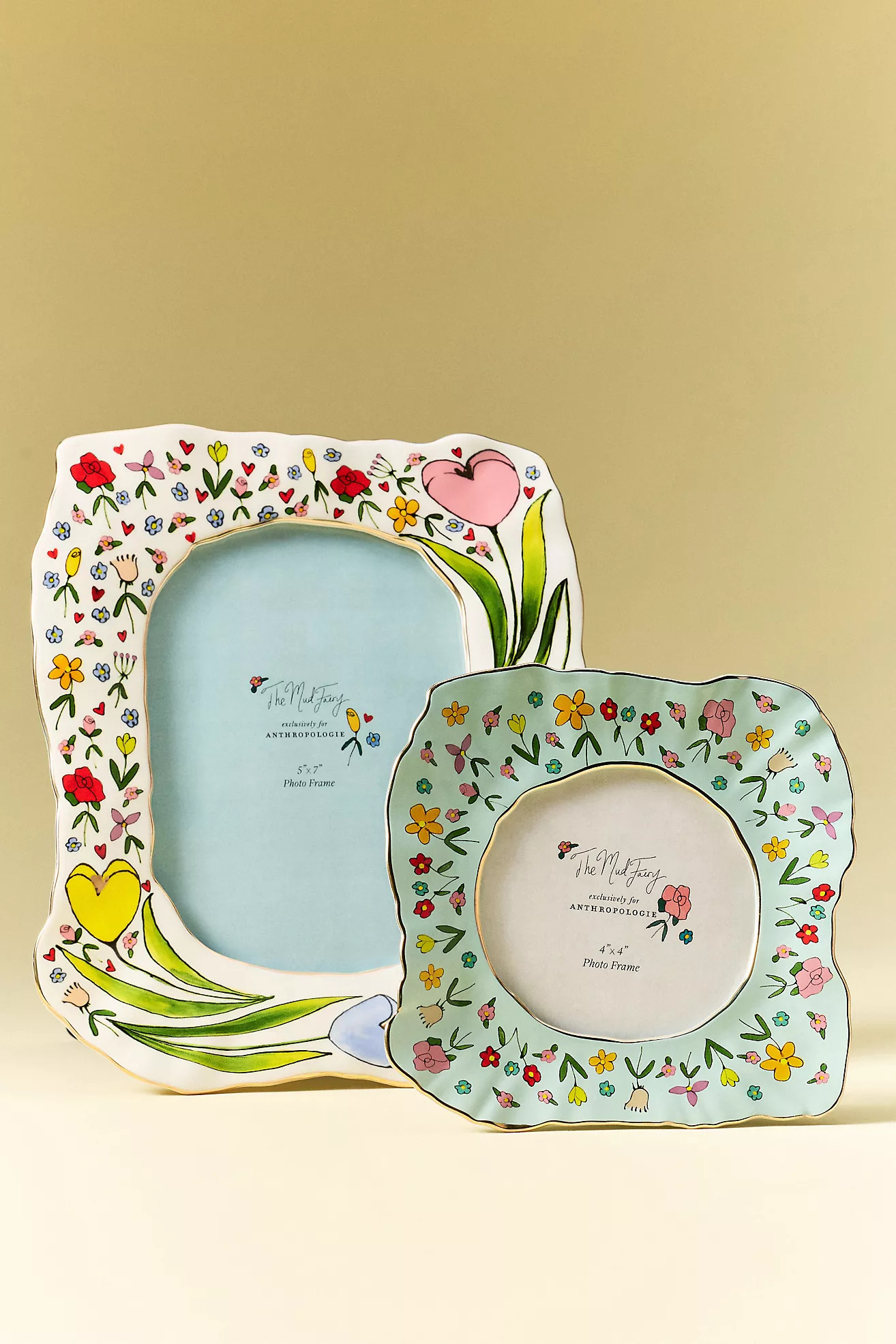 The Mud Fairy Floral Frame | Anthropologie (US)