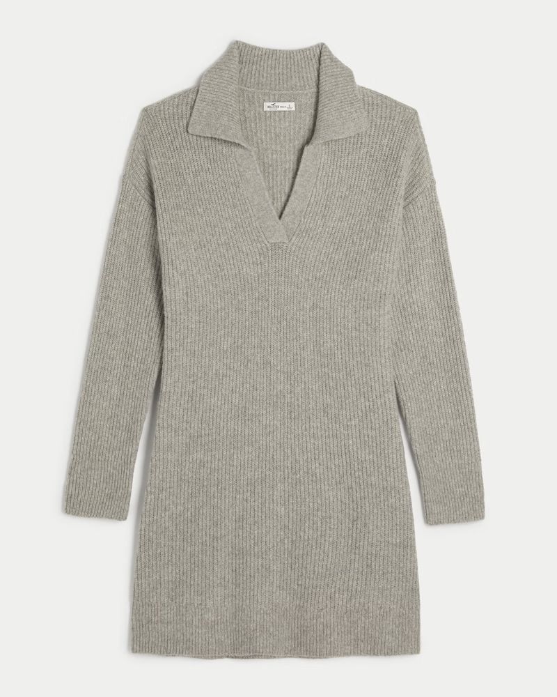 Collared Sweater Dress | Hollister (UK)