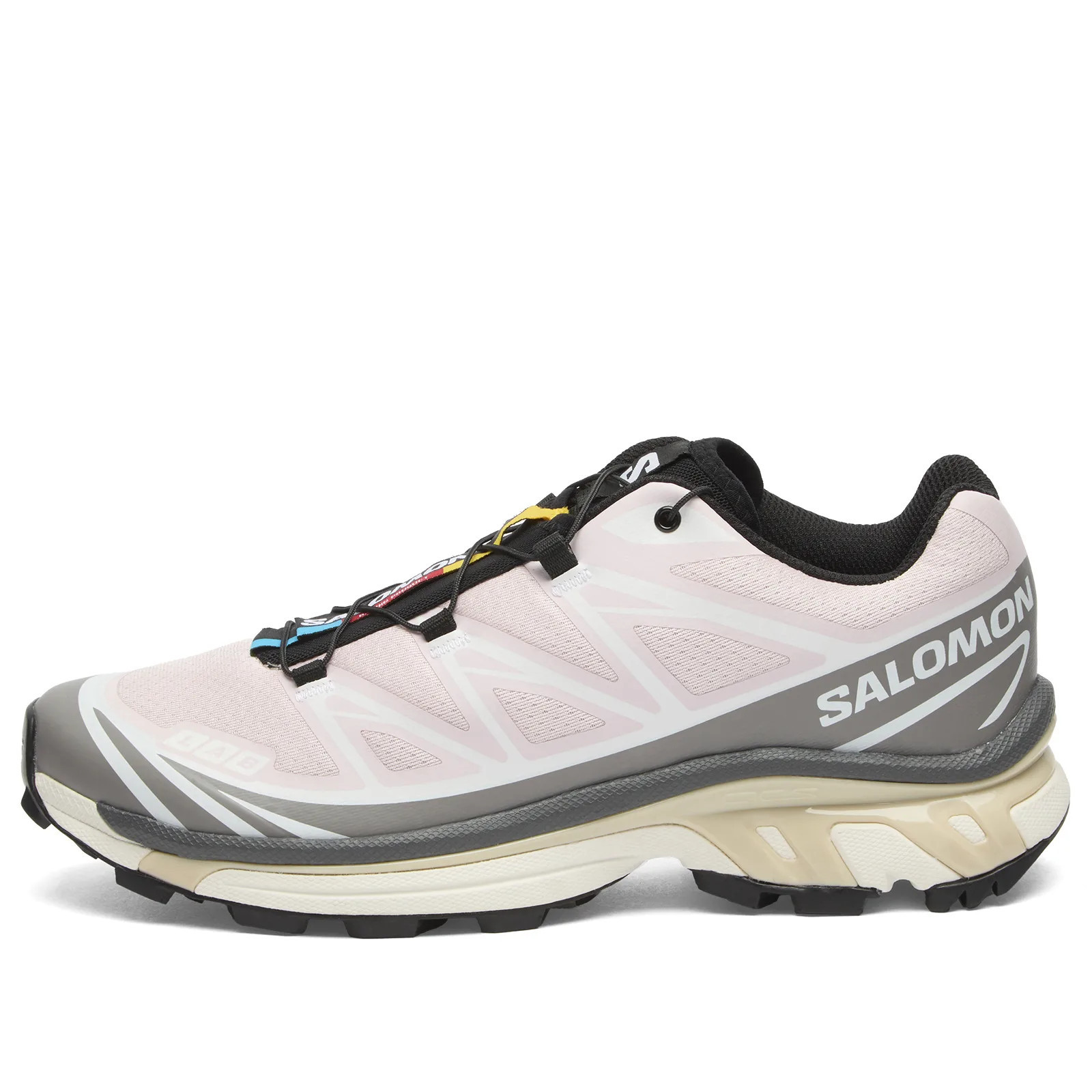 Salomon Women's XT-6 Sneaker in Cloudburst/Icy Pink/Tapioca, Size UK 6.5 | END. Clothing