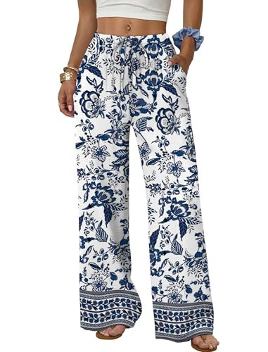 Sampeel Summer Outfits for Women Dressy Casual Palazzo Pants Spring Break Western Outfits Cruise Resort Wear 2026 Capsule Wardrobe Boho Fashion Clothing Womens Clothes S | Amazon (US)