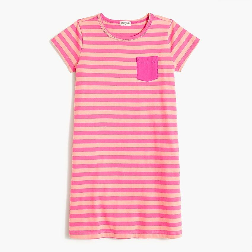 Girls' T-shirt pocket dress | J.Crew Factory