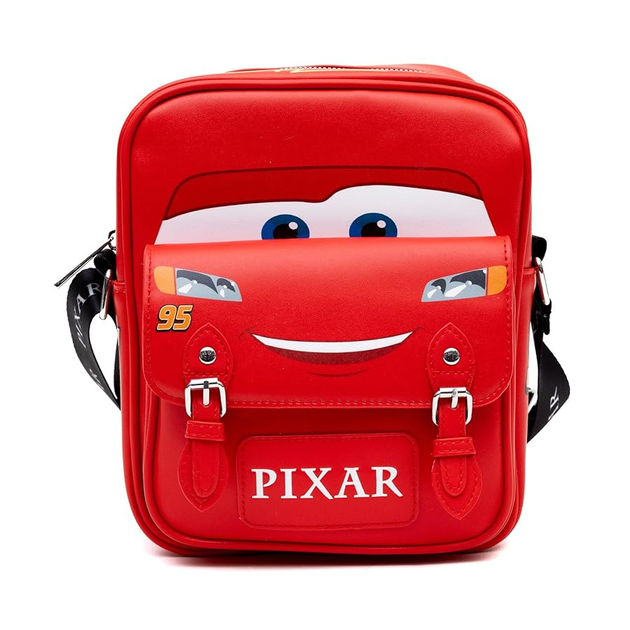 Disney Vegan Leather Crossbody Bag with Front Pocket, Cars Lightning McQueen Car Body Paint Schem... | Amazon (US)