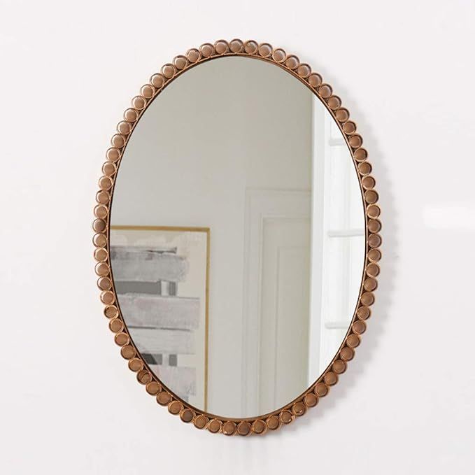 Mirror Round Metal Material + Glass Bottom Plate, Two Styles to Choose from, Home Bathroom Beauty... | Amazon (US)