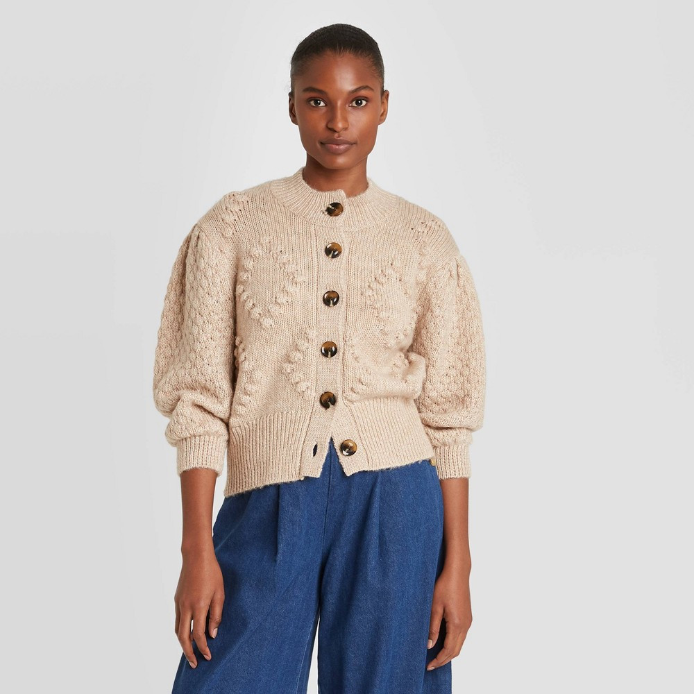 Women's Cardigan- Who What Wear Beige XXL | Target