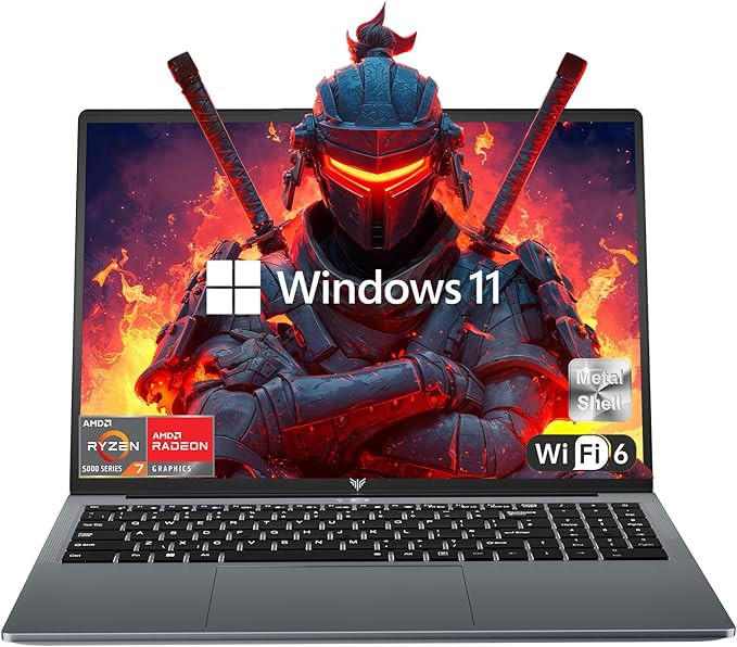 Gaming Laptop, 16.0inch Laptop Computer with AMD Ryzen 7 5825U(8C/16T, Up to 4.5GHz), 16GB RAM 51... | Amazon (US)