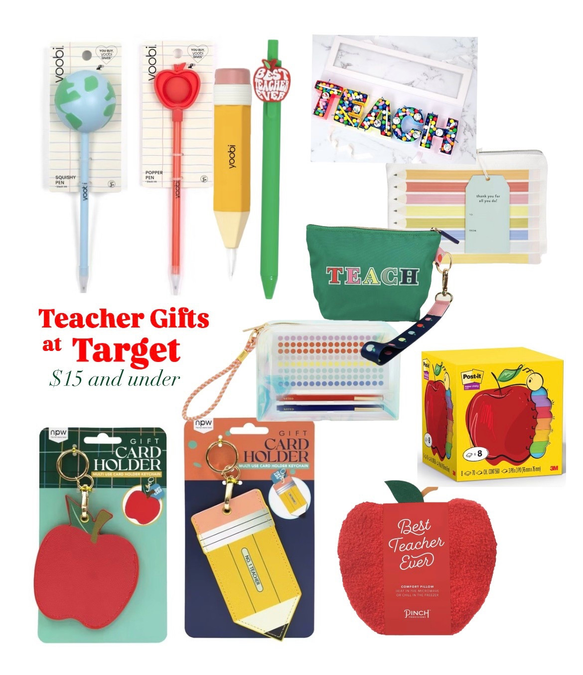 Teacher Gifts at Target 🍎 ✏️ 
… all $15 and under!



#LTKSeasonal #LTKFamily #LTKGiftGuide