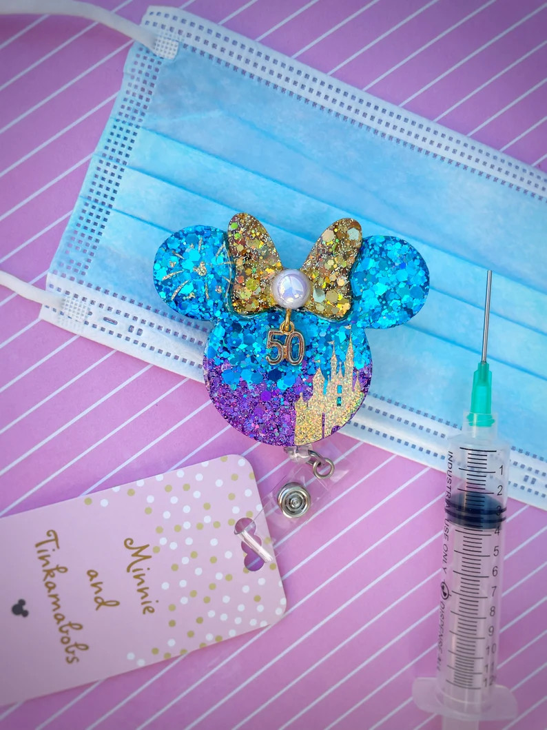 Badge Reel-Disney World 50th Inspired | Etsy (US)