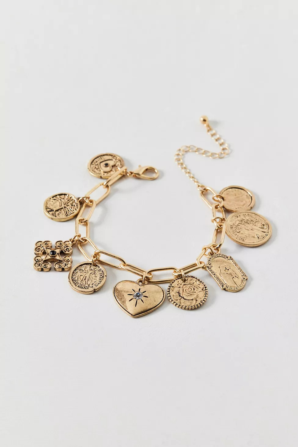 Statement Coin Charm Bracelet | Urban Outfitters (US and RoW)