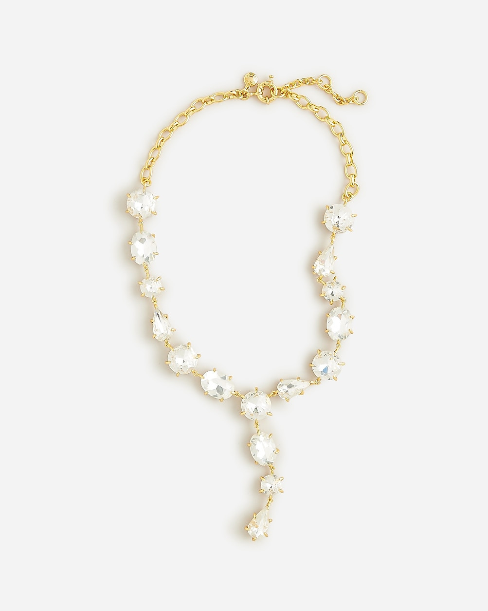 Crystal lariat necklace | J. Crew US