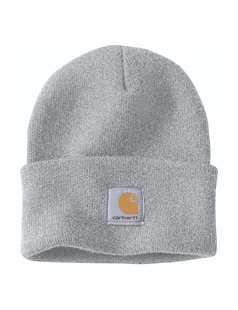 Carhartt Men's Knit Cuffed Beanie, Heather Grey, One Size at Amazon Men’s Clothing store: Cold ... | Amazon (US)