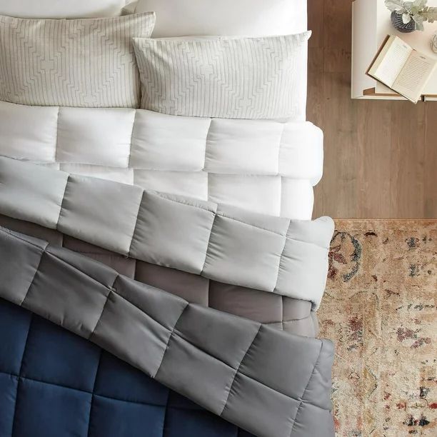 Rest Haven All-Season Down Alternative Comforter, Oversized King, White/White - Walmart.com | Walmart (US)