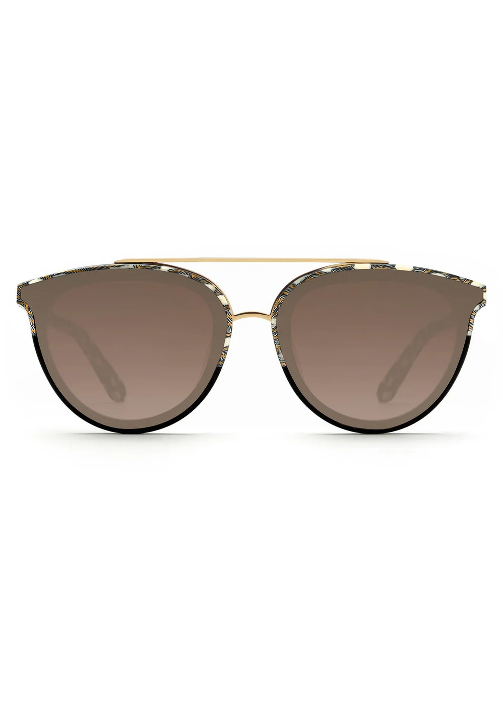 CLIO NYLON | Stella to Black 24K Mirrored | KREWE Eyewear