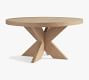 Modern Farmhouse Round Pedestal Extending Dining Table | Pottery Barn (US)