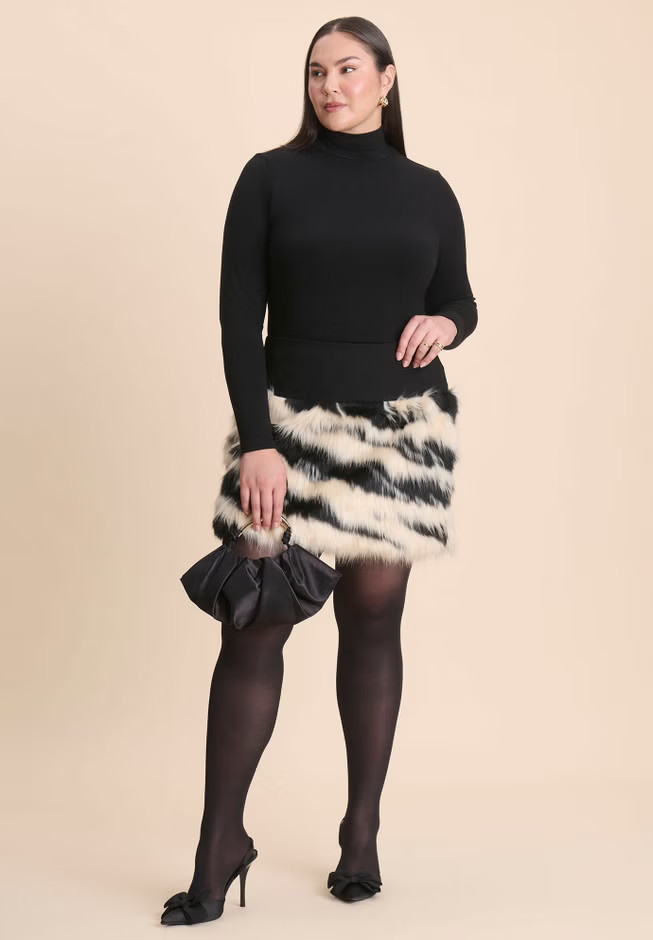 Faux Fur Mini | Eloquii