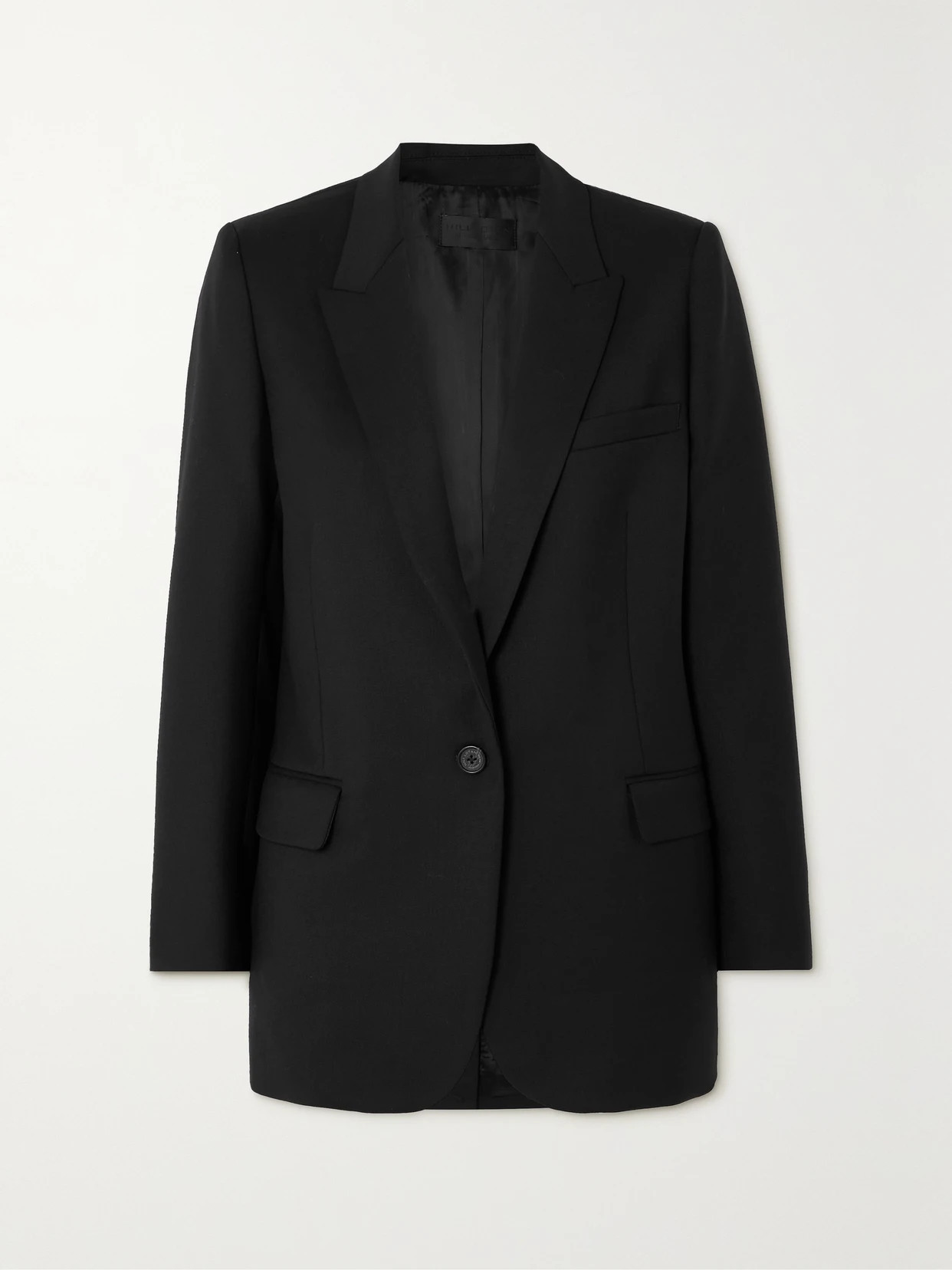 Nili Lotan - Diane Stretch-wool Twill Blazer - Black | NET-A-PORTER (US)