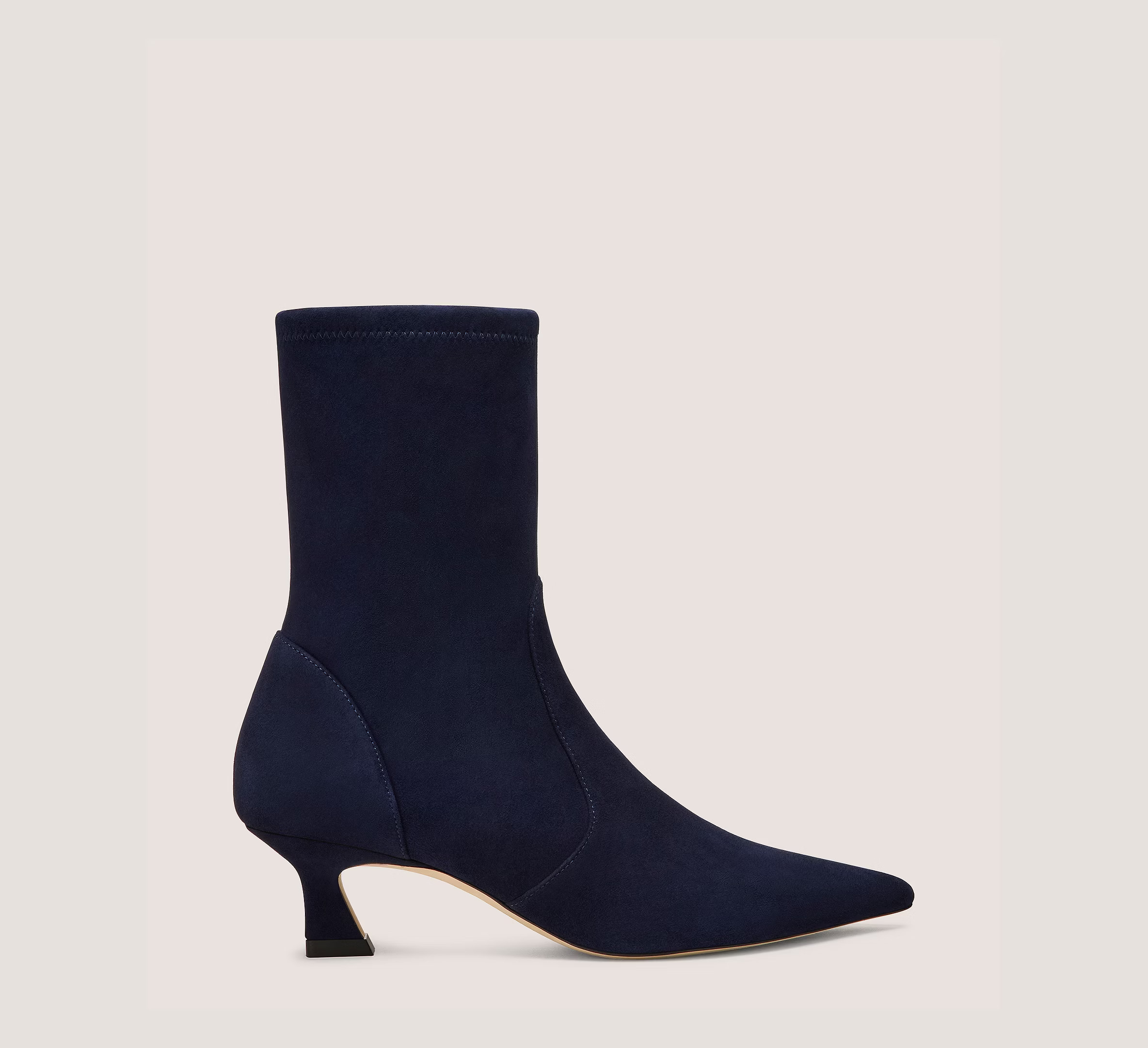 Stuart Weitzman Vinnie Bootie 50, Navy Blue Stretch Suede, Size: 9.5 Medium | Stuart Weitzman (US)