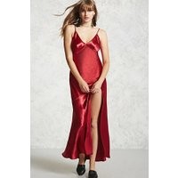 Crinkled Satin Maxi Slip Dress | Forever 21 UK