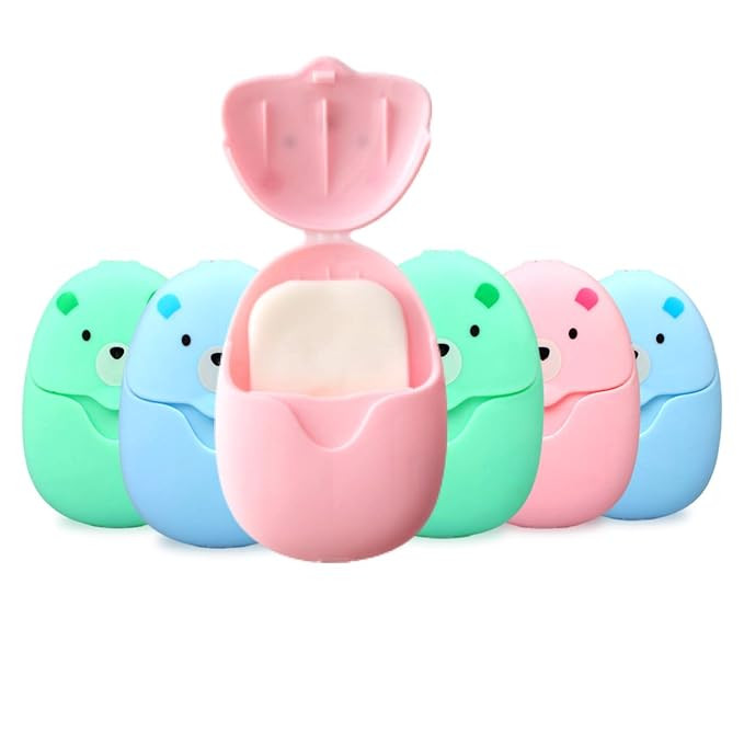 6 Boxes (300 Sheets) Mini Portable Disposable Travel Paper Soap Sheets Foaming Hand Washing Bath ... | Amazon (US)