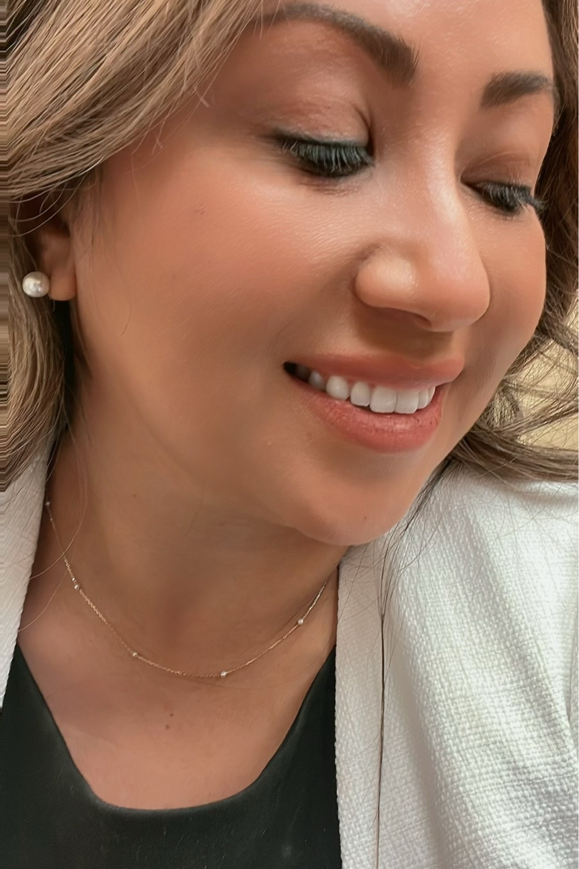 Simple, dainty, Pearl necklace. Perfect for work! 

#LTKworkwear #LTKSeasonal #LTKHoliday