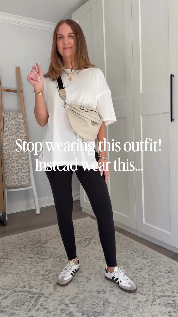 Stop wearing this leggings look! There’s nothing inherently wrong with any of these pieces, and I’ve worn this exact outfit countless times. But it’s 2026 and we have so many more options! Here are a few alternative ideas that are more flattering, more comfortable and more elevated than leggings.

#amazonoutfit #momoutfitidea #elevatedcasual #fashionover40 #casualcomfystyle

#LTKootd #LTKmomlife #LTKOver40