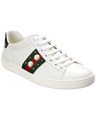 Gucci Ace Studded Leather Sneaker | Gilt