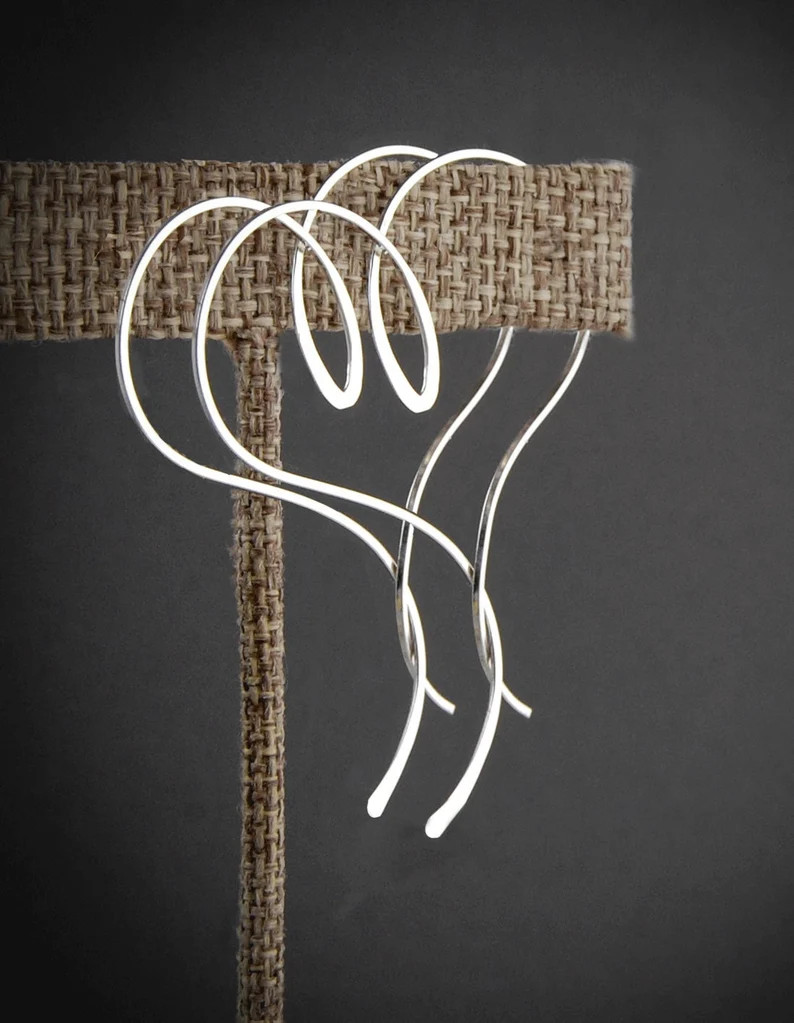 Silver Heart Hoop Earrings,silver Heart Earrings,gold Heart Hoops,hammered Silver Hoops,large Sil... | Etsy (US)