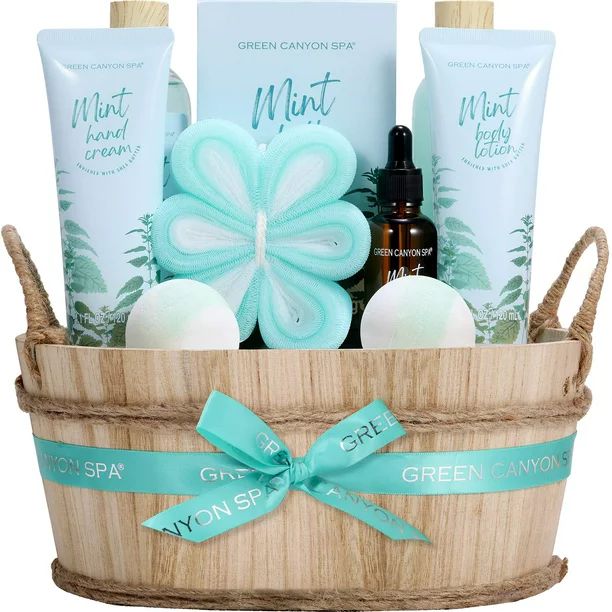 Spa Gift Sets for Women 11pcs Mint Scent Bath Sets, Beauty Holiday Baskets for Mom Mothers Day Gi... | Walmart (US)
