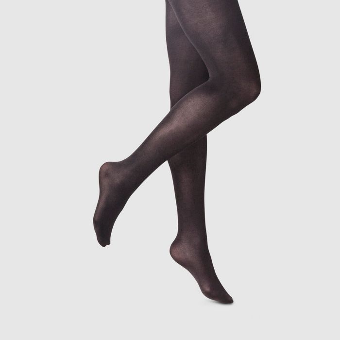 Women's 50D Opaque High-Waisted Control Top Tights - A New Day™ Black | Target