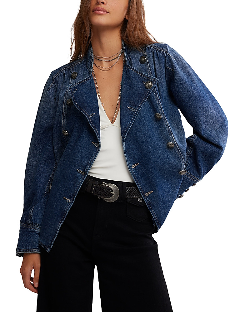 Free People Imogene Denim Officer Jacket | Bloomingdale's (US)