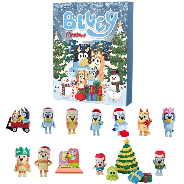 Christmas Blue'y Advent Calendar 2024, 2024Christmas Cute Cartoon Figure Countdown,24 Day Christm... | Walmart (US)