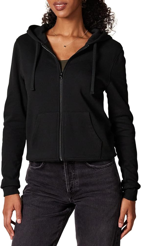 Amazon Essentials Women's French Terry Fleece Full-Zip Hoodie (Available in Plus Size) | Amazon (US)