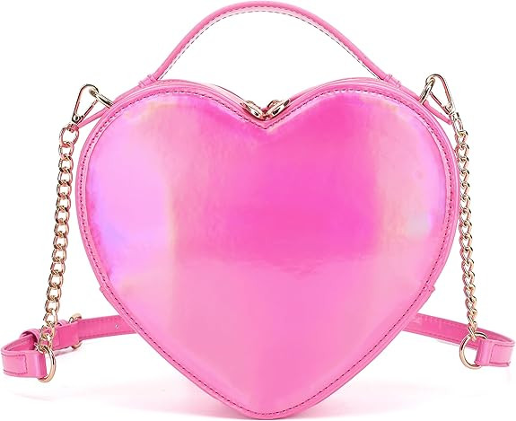 lola mae Heart Shape Satchel Crossbody Purse for women Zip Around Shoulder Bag | Amazon (US)
