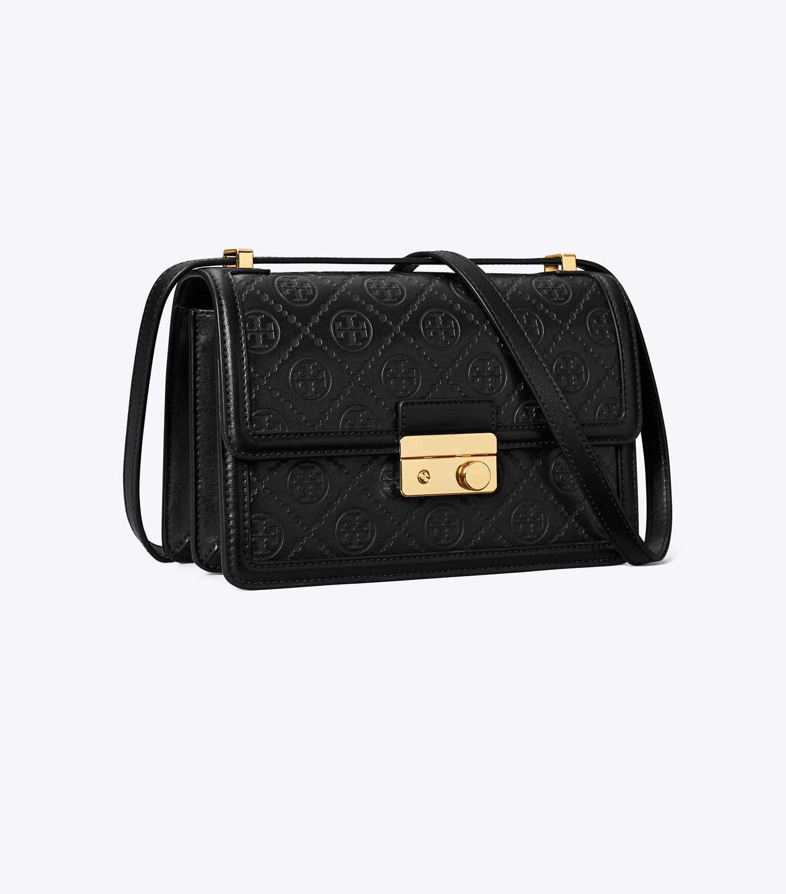 T MONOGRAM LEATHER SHOULDER BAG | Tory Burch (US)