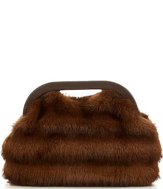 Antonio Melani Faux Fur Violet Clutch | Dillard's | Dillard's