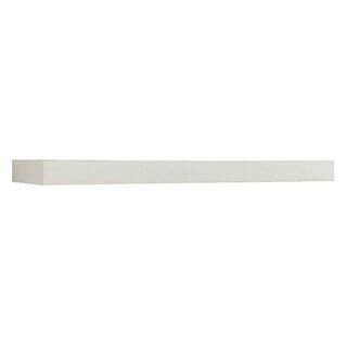 inPlace 47.3 in. W x 10.2 in. D x 2 in. H White MDF Floating Wall Shelf | The Home Depot