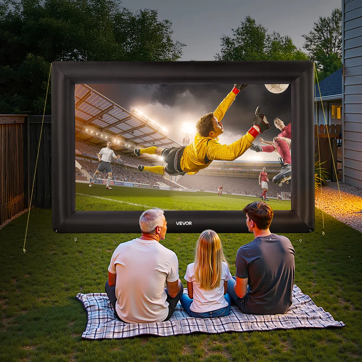 Inflatable Movie Screen, Inflatable Projector Screen with Portable Storage Bag, 16:9 Easy Set Up ... | Wayfair North America