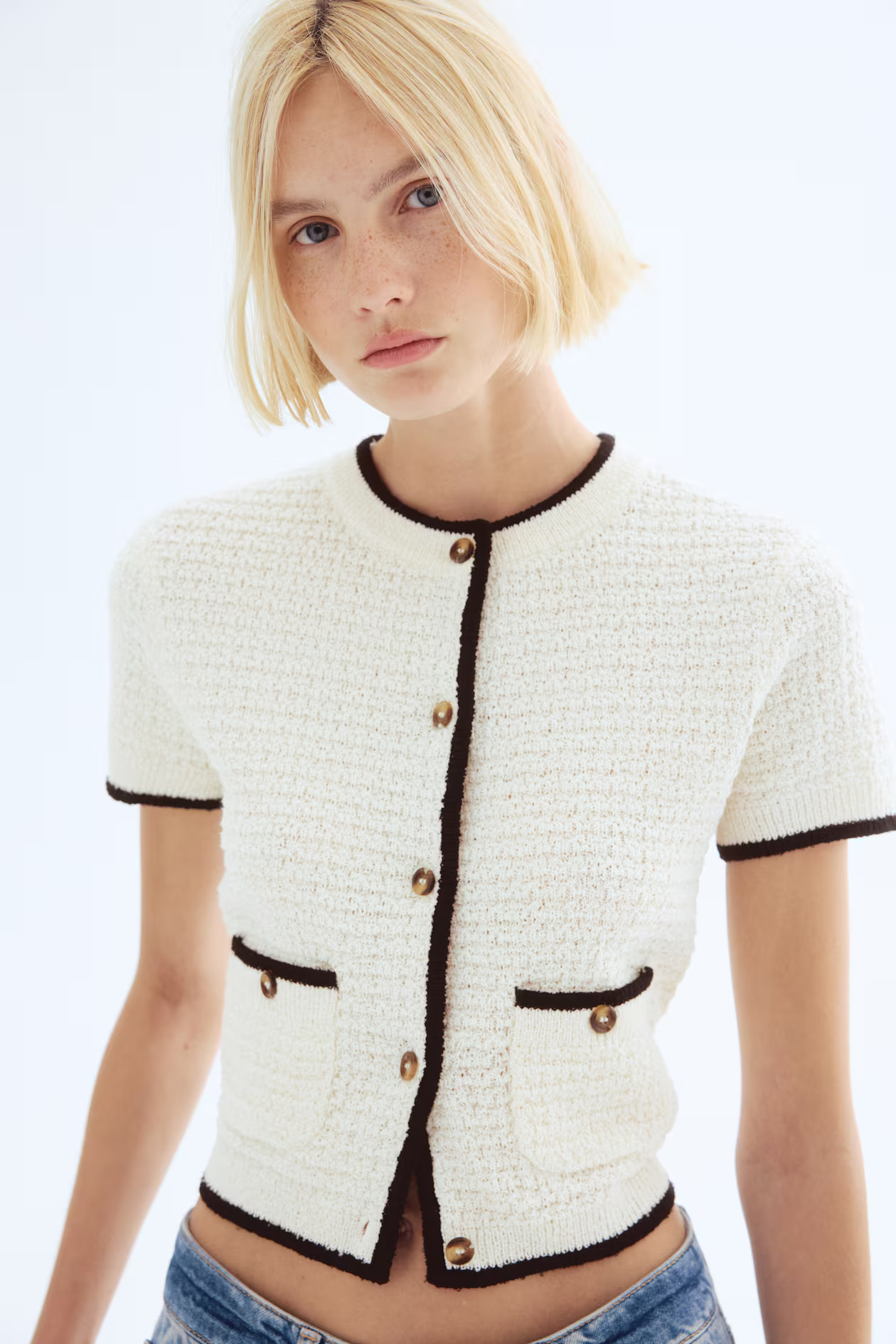 Textured-knit cardigan | H&M (UK, MY, IN, SG, PH, TW, HK)