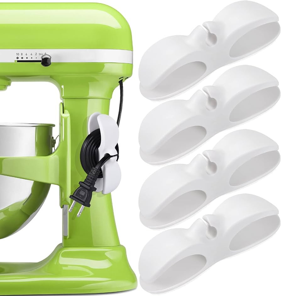 Cord Organizer for Appliances, 4PCS Kitchen Appliance Cord Winder Cord Organizers, Cord Holder Co... | Amazon (US)