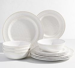 Cabana Outdoor Melamine 12-Piece Dinnerware Set | Pottery Barn (US)