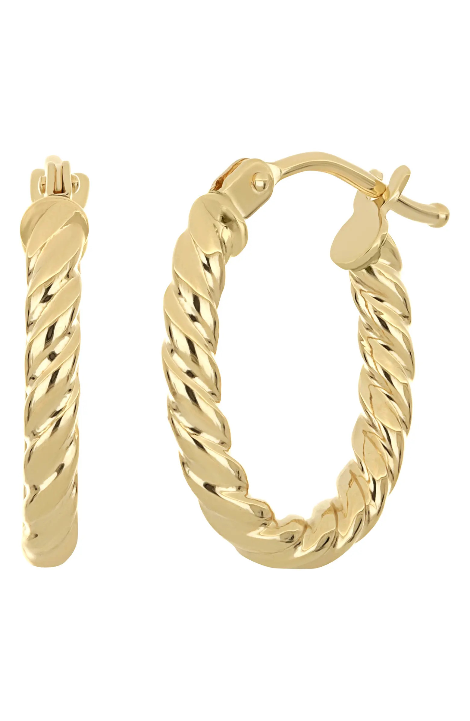 14K Gold Twisted Hoop Earrings | Nordstrom