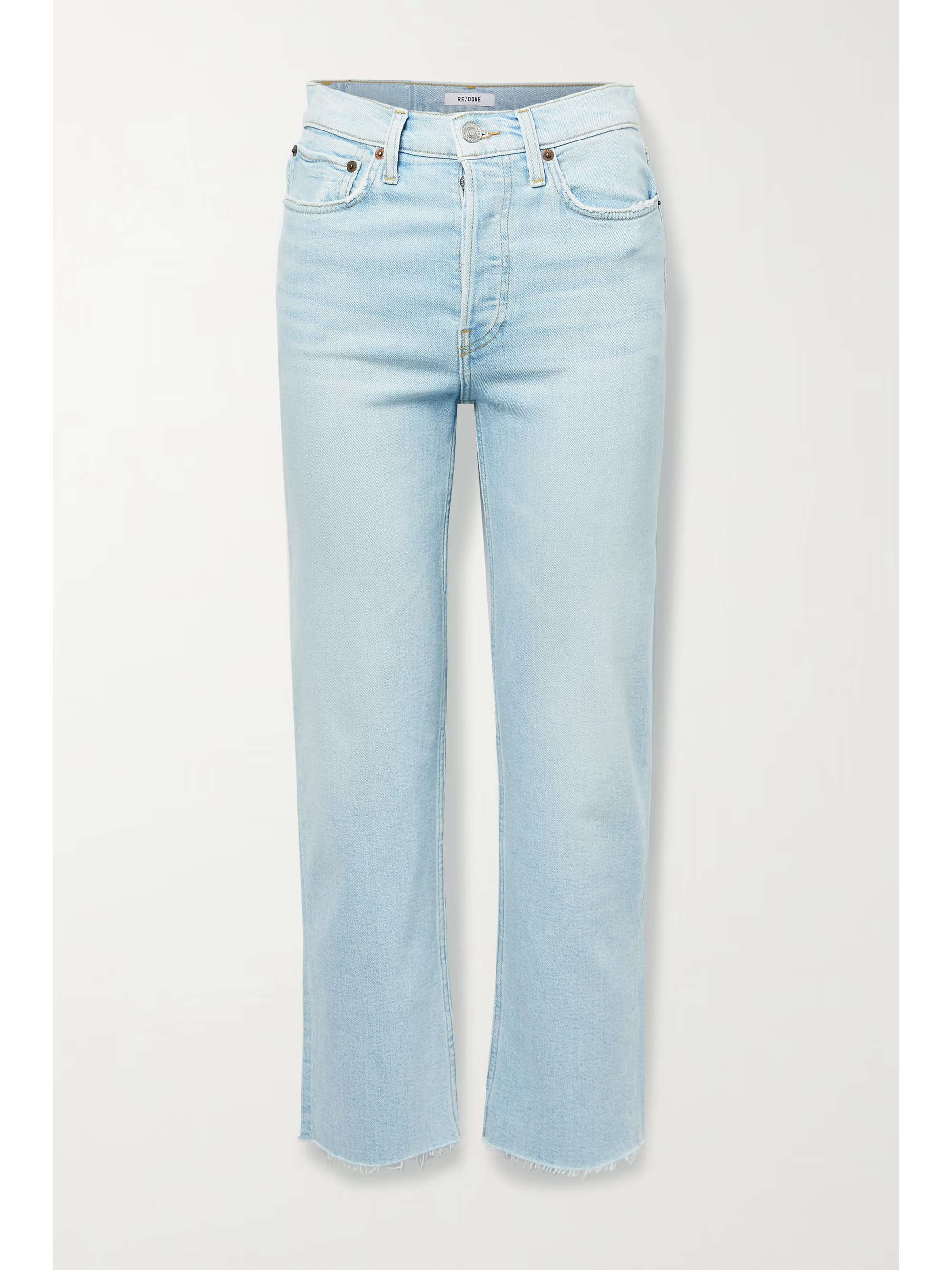 + NET SUSTAIN 70s Stove Pipe Comfort Stretch high-rise straight-leg jeans | NET-A-PORTER (US)