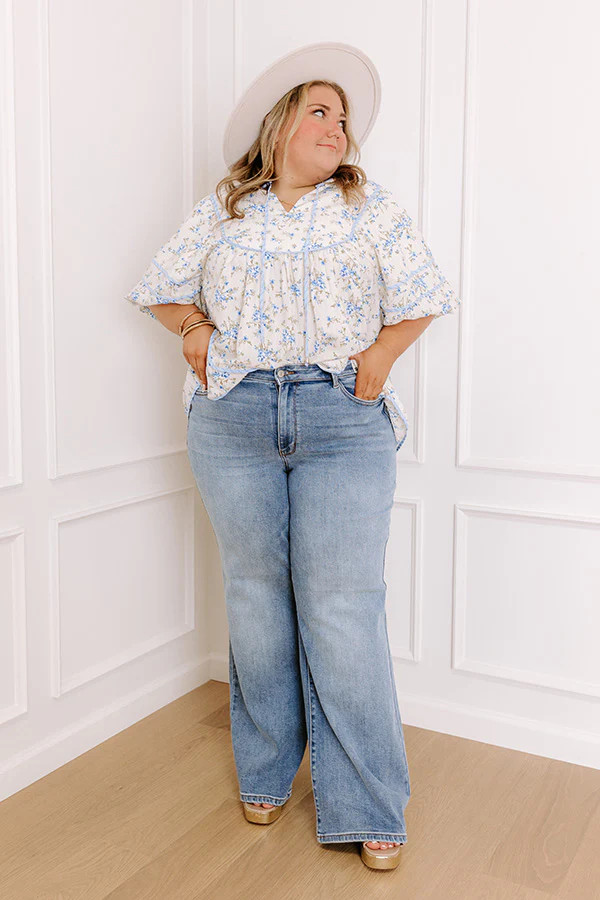 JUDY BLUE Mackenzie High Waist Wide Leg Jean Curves | Impressions Online Boutique