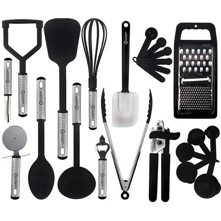 Lux Decor Cooking Utensils Set – 23 Pieces – Nylon Kitchen Utensils/Gadgets/Cookware Sets –... | Walmart (US)