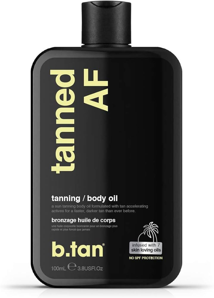 B.Tan Tanned AF Intensifier Dry Tanning Oil Unisex 8 oz | Amazon (US)