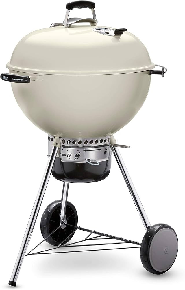 Weber Master-Touch 22" Charcoal Grill, Ivory | Amazon (US)