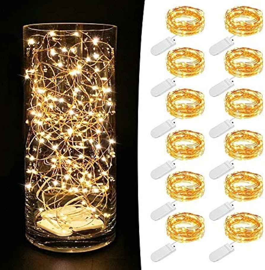 MUMUXI LED Fairy Lights Battery Operated String Lights [12 Pack] 7.2ft 20 Battery Powered LED Min... | Amazon (US)