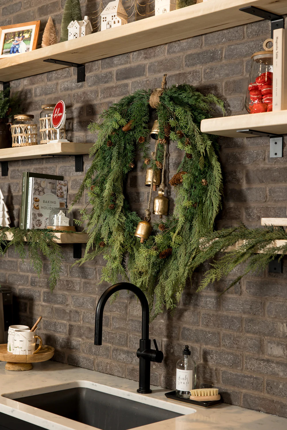 XL Mixed Green Wreath | Eco Chic Home
