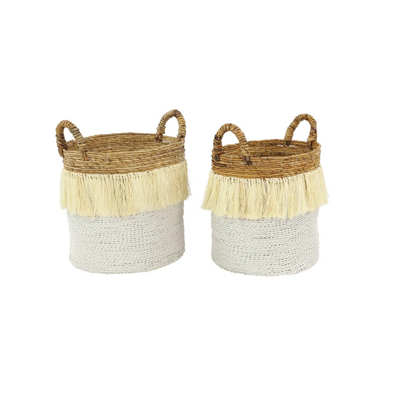 Round 2 Piece Wicker Basket Set | Wayfair North America